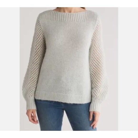 TOMMY BAHAMA Women's Wool Blend Metallic Sweater Size XL Balloon Sleeve Shimmer - Picture 1 of 5